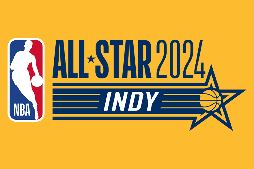 NBA All-Star 2024 Indianapolis 16oz Wordmark Tumbler by Simple