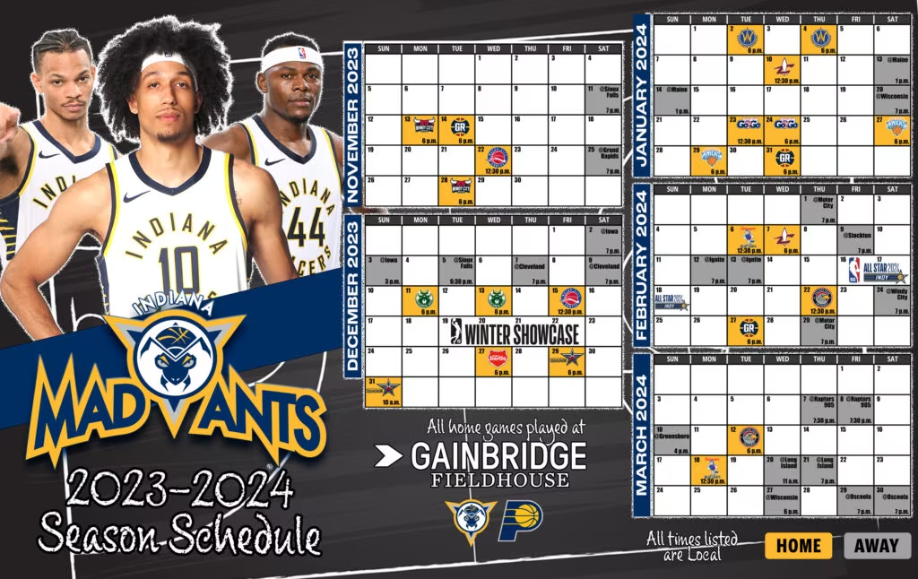 Indiana Pacers 2023-24 Schedule