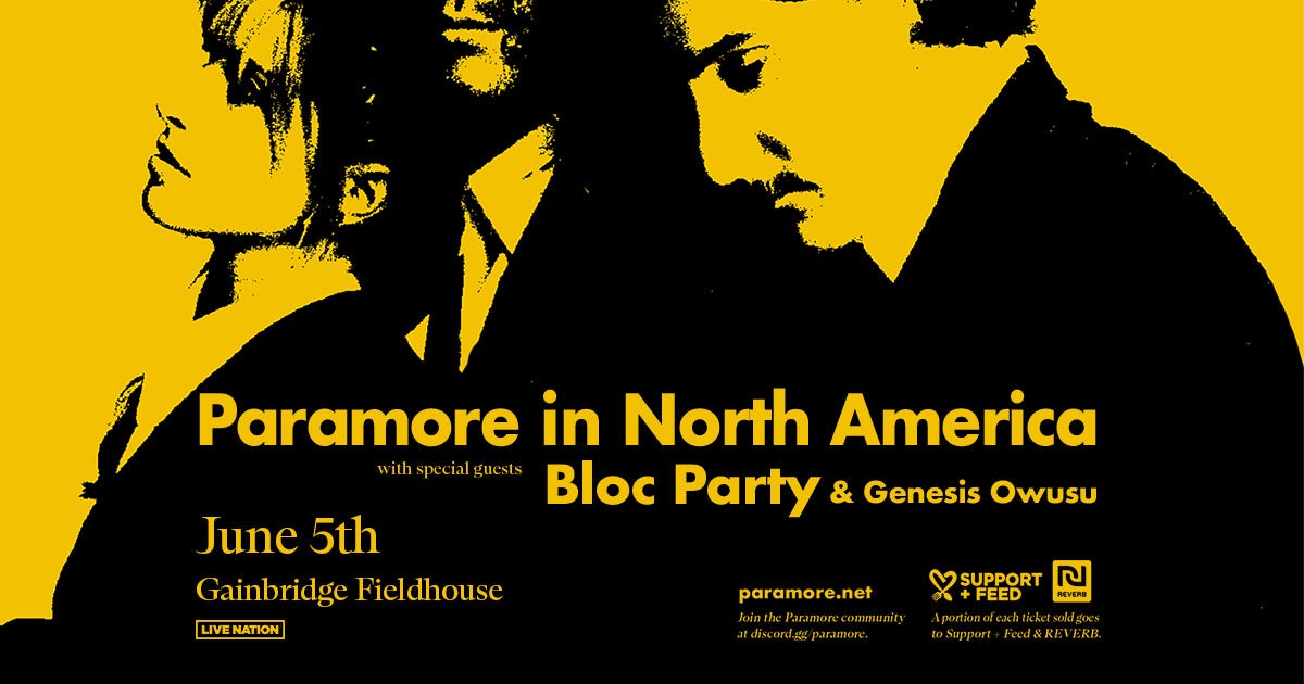 Paramore Announces Long Awaited North American Arena Tour Gainbridge