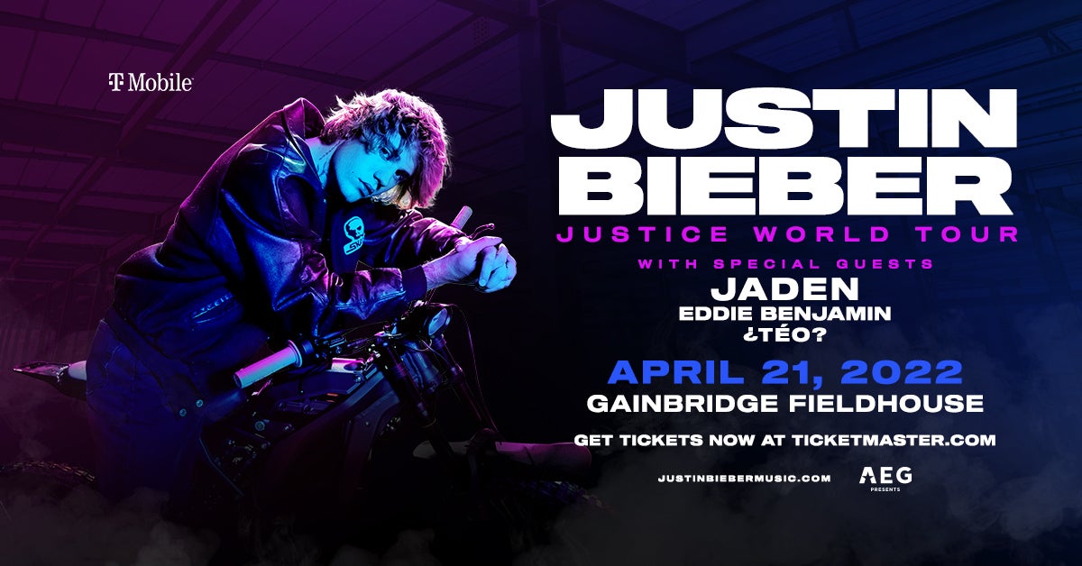 Justin Bieber Justice World Tour Gainbridge Fieldhouse