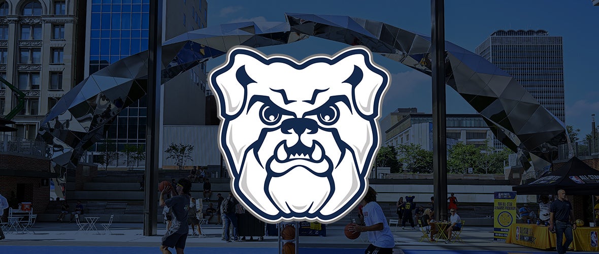 Butler Women's Basketball on Bicentennial Unity Plaza
