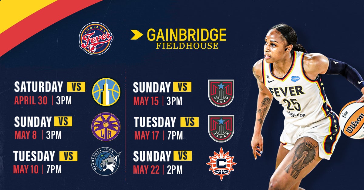 Tickets for Indiana Fever Games at Gainbridge Fieldhouse On Sale